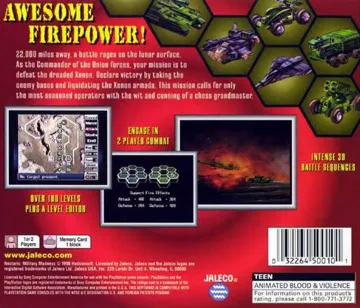 Nectaris - Military Madness (US) box cover back